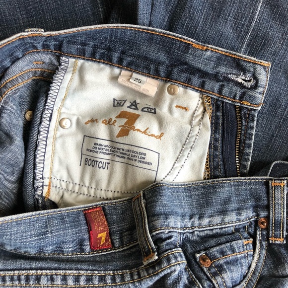 7 for All Mankind Bootcut Jeans Size 25 - Picture 5 of 6